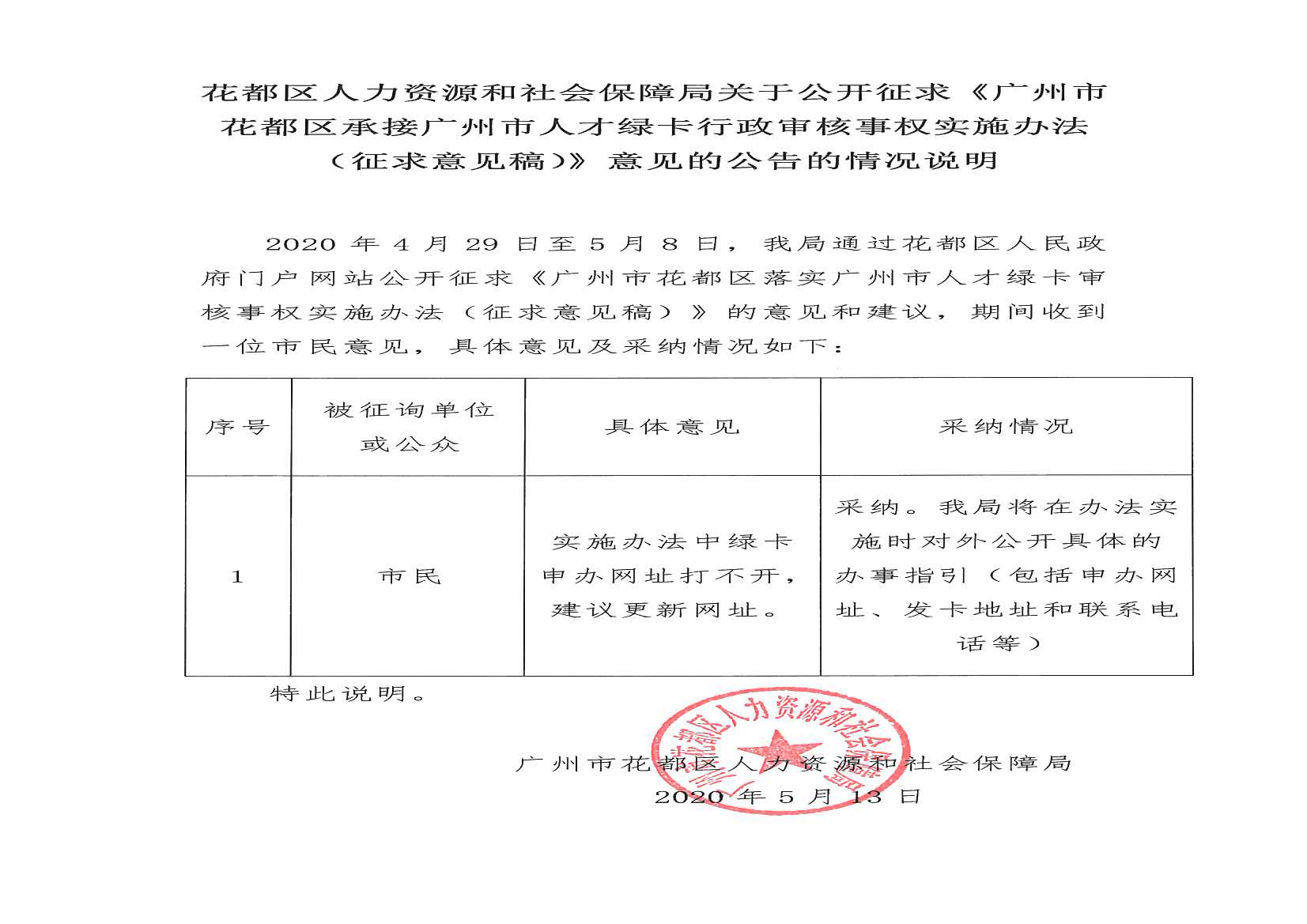 彩票投注
人力资源和社会保障局关于公开征求《彩票投注
承接广州市人才绿卡行政审核事权实施办法（征求意见稿）》意见的公告的情况说明.jpg