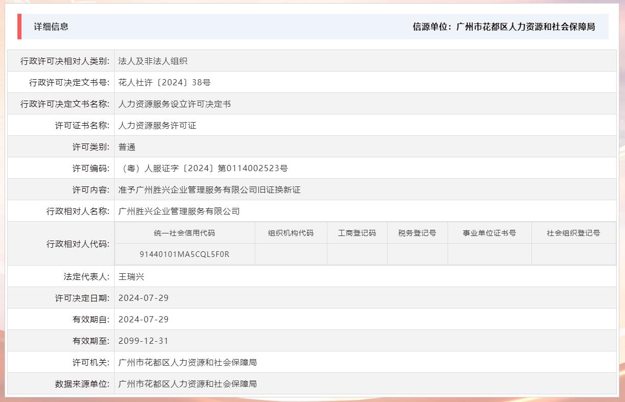 7.29准予广州胜兴企业管理服务有限公司旧证换新证.jpg