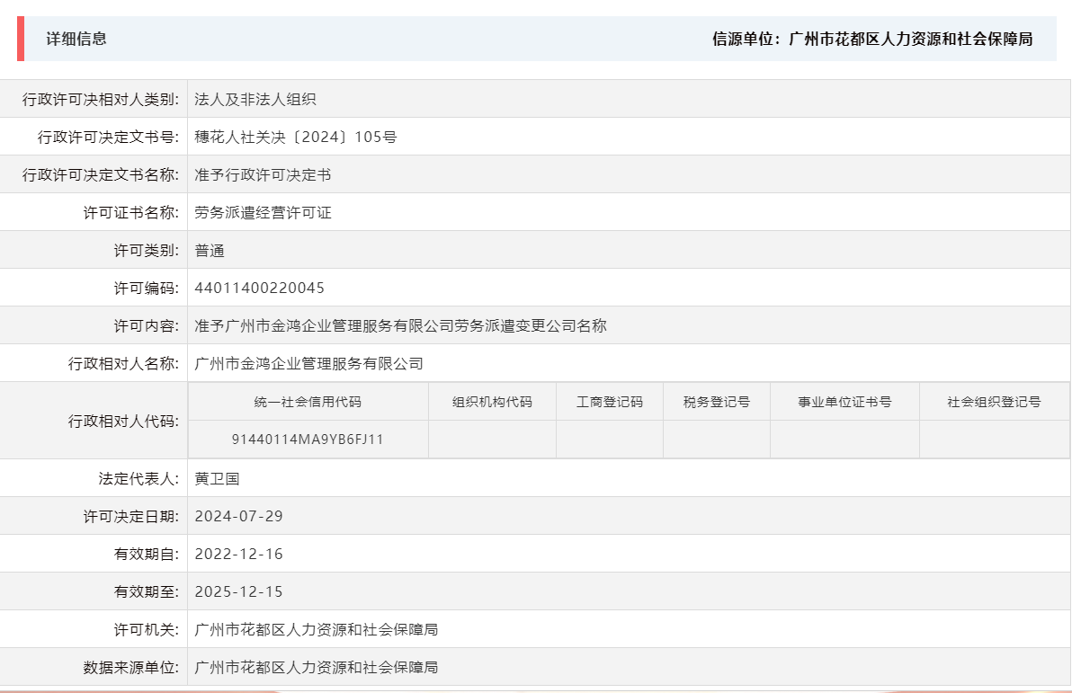 7.29准予广州市金鸿企业管理服务有限公司劳务派遣变更公司名称.png