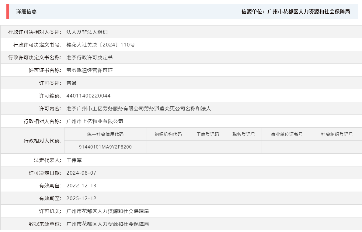 8.7准予广州市上亿劳务服务有限公司劳务派遣变更公司名称和法人.png
