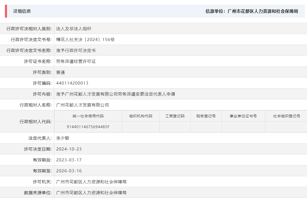 10.23准予广州花都人才发展有限公司劳务派遣变更法定代表人申请.png