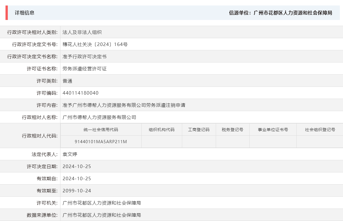 10.25准予广州市德帮人力资源服务有限公司劳务派遣注销申请.png