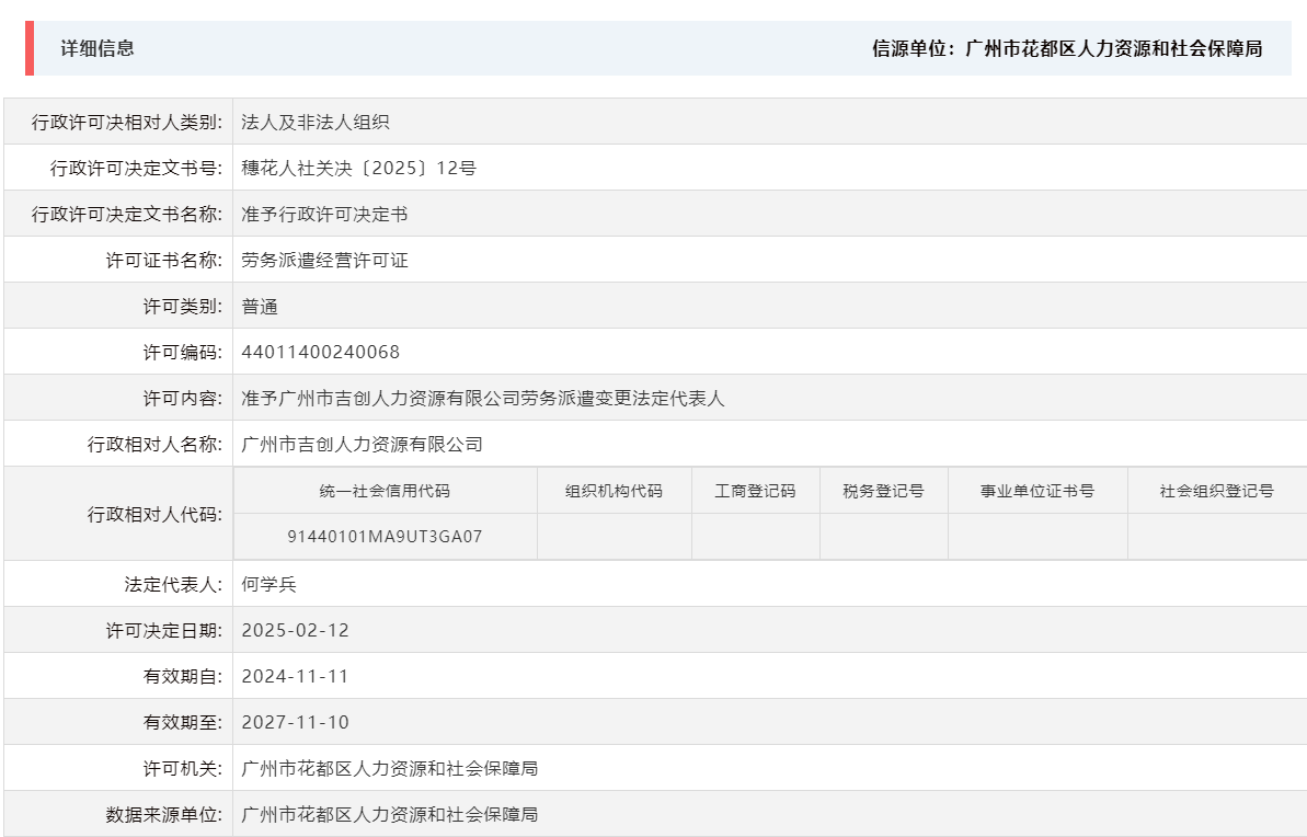 2.12准予广州市吉创人力资源有限公司劳务派遣变更法定代表人.png