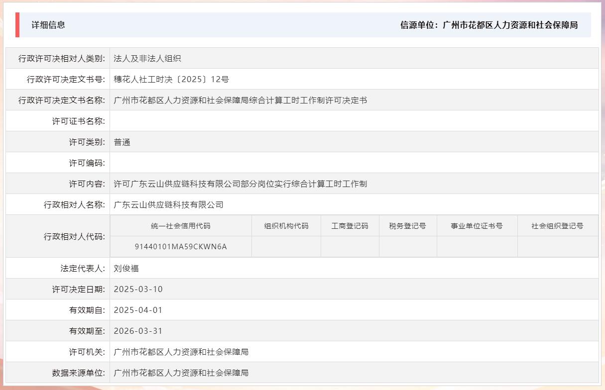 3.10许可广东云山供应链科技有限公司部分岗位实行综合计算工时工作制.jpg