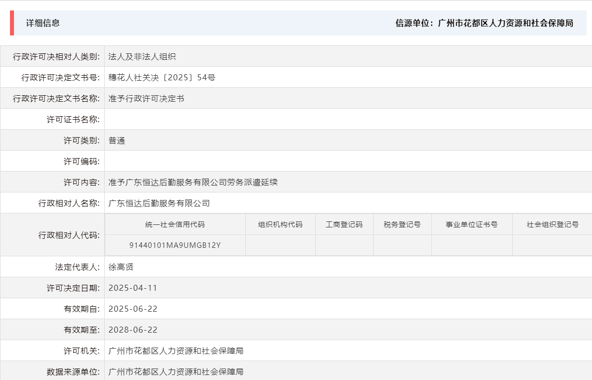 4.11准予广东恒达后勤服务有限公司劳务派遣延续.png