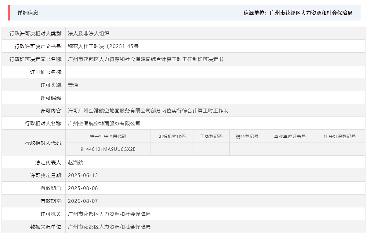 6.13许可广州空港航空地面服务有限公司部分岗位实行综合计算工时工作制.png